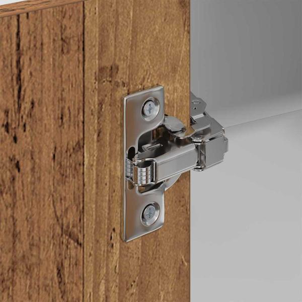 Hängeschrank Riga Sonoma-Eiche und Weiß 57 x 57 x 100 cm