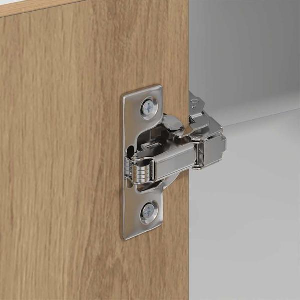 Hängeschrank Riga Sonoma-Eiche und Weiß 57 x 57 x 100 cm