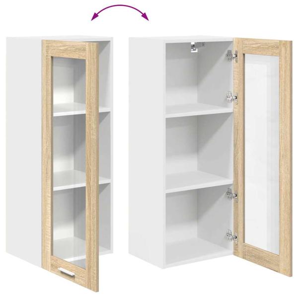 Hängeschrank Riga Sonoma-Eiche 40 x 31 x 100 cm Holzwerkstoff