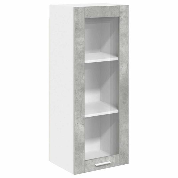 Hängeschrank Betongrau 40 x 31 x 100 cm Holzwerkstoff
