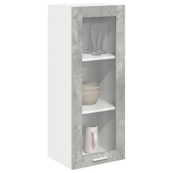 Hängeschrank Betongrau 40 x 31 x 100 cm Holzwerkstoff