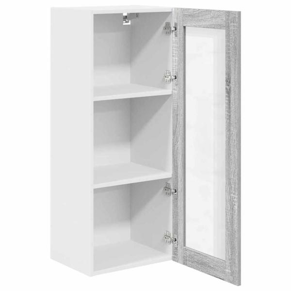 ARDEBO.de - Hängeschrank Riga Graues Sonoma 40 x 31 x 100 cm Holzwerkstoff