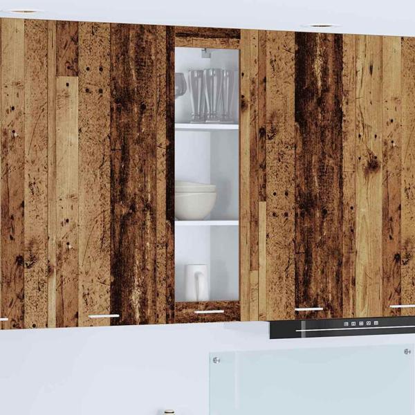 ARDEBO.de - Hängeschrank Riga Altholz 40 x 31 x 100 cm Holzwerkstoff