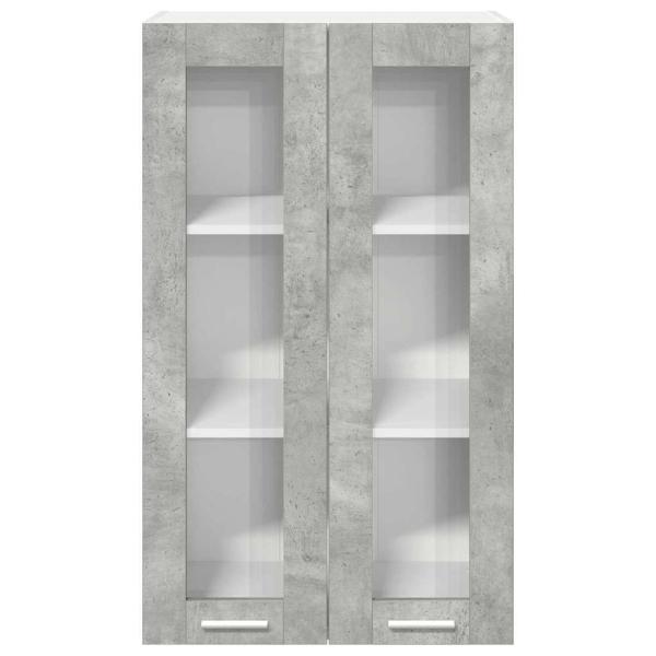 Hängeschrank Riga Beton Grau 60 x 31 x 100 cm Holzwerkstoff