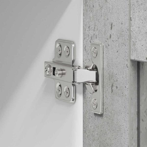 Hängeschrank Riga Beton Grau 60 x 31 x 100 cm Holzwerkstoff