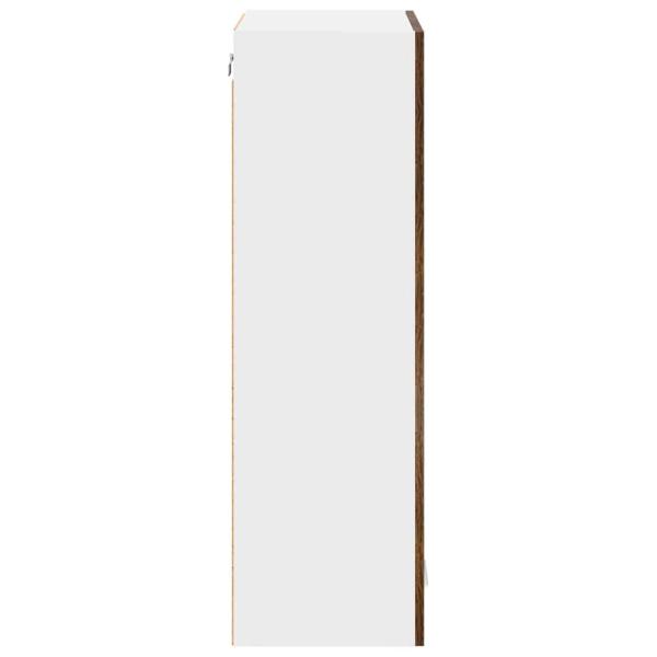 Hängeschrank mit Regal Riga Geräucherte Eiche 60 x 31 x 100 cm