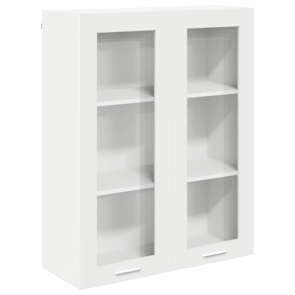 Hängeschrank mit Regal Riga Weiß 80 x 31 x 100 cm Holzwerkstoff