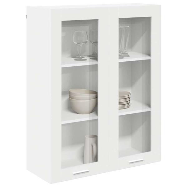 Hängeschrank mit Regal Riga Weiß 80 x 31 x 100 cm Holzwerkstoff