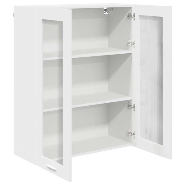 Hängeschrank mit Regal Riga Weiß 80 x 31 x 100 cm Holzwerkstoff