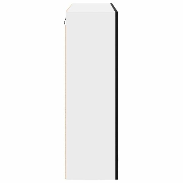 Hängeschrank mit Tür Riga Schwarz Eichen-Optik 80 x 31 x 100 cm