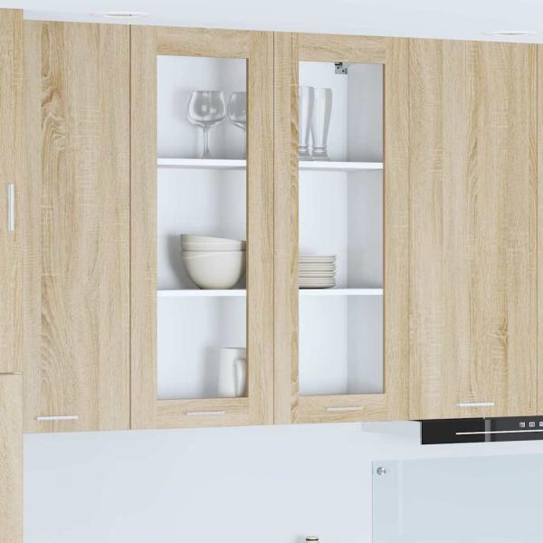 ARDEBO.de - Hängeschrank Riga Sonoma-Eiche 80 x 31 x 100 cm Holzwerkstoff