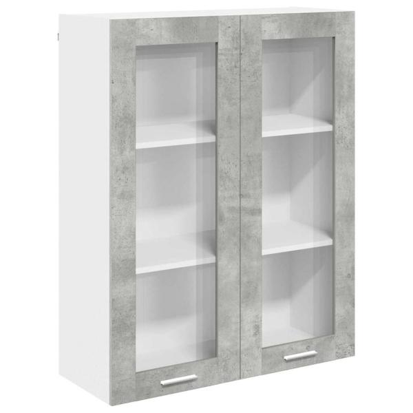 Hängeschrank Riga Beton Grau 80 x 31 x 100 cm Holzwerkstoff