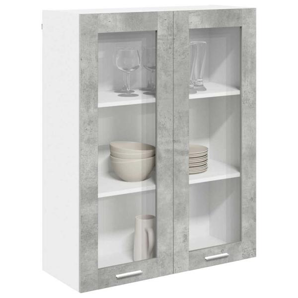 Hängeschrank Riga Beton Grau 80 x 31 x 100 cm Holzwerkstoff