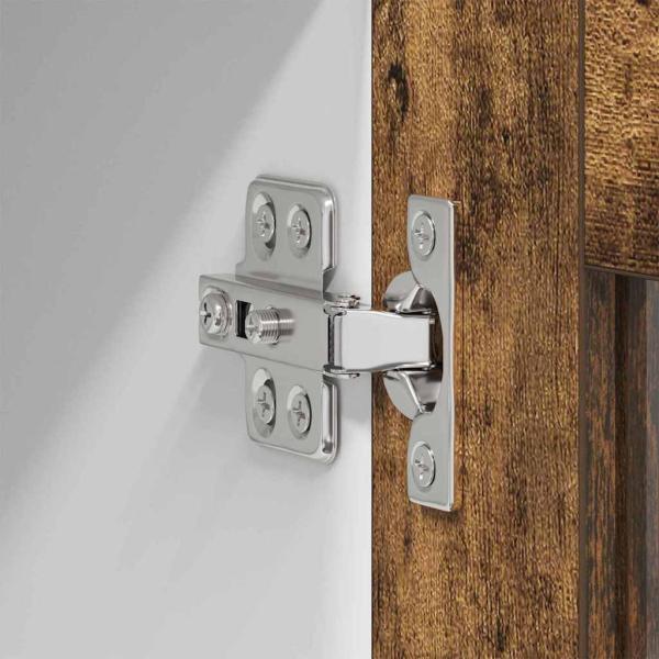 Hängeschrank mit Regal Riga Geräucherte Eiche 80 x 31 x 100 cm