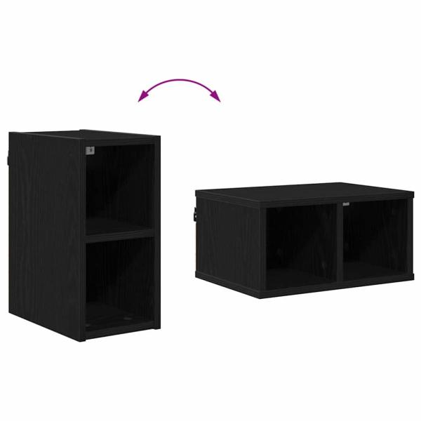 Hängeschrank Riga Schwarz Eichen-Optik 20 x 29,5 x 40 cm