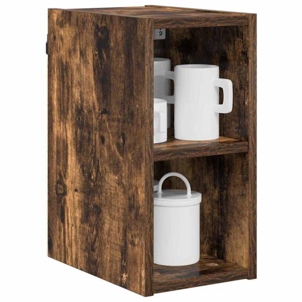 Hängeschrank mit Regal Riga Geräucherte Eiche 20 x 29,5 x 40 cm