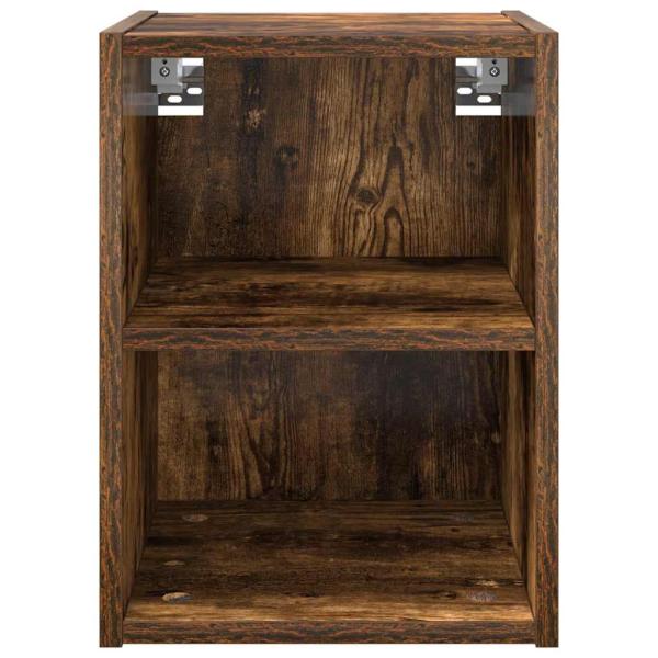 Hängeschrank mit Regal Riga Geräucherte Eiche 30 x 29,5 x 40 cm