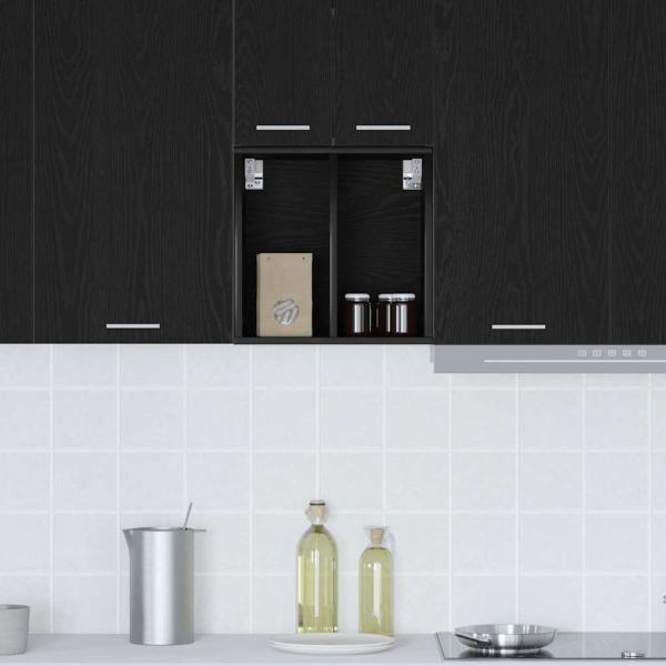 Hängeschrank Riga Schwarz Eichen-Optik 40 x 29,5 x 40 cm