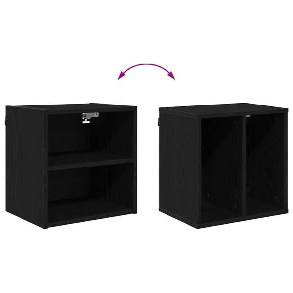 Hängeschrank Riga Schwarz Eichen-Optik 40 x 29,5 x 40 cm