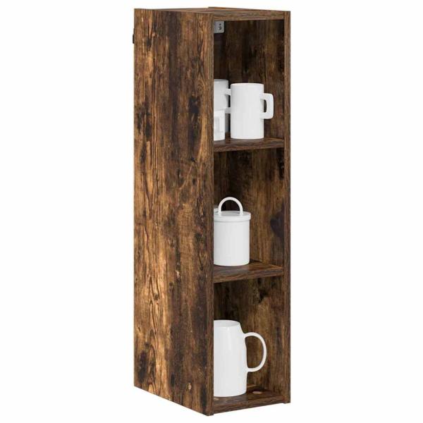Hängeschrank mit Regal Riga Geräucherte Eiche 20 x 29,5 x 80 cm