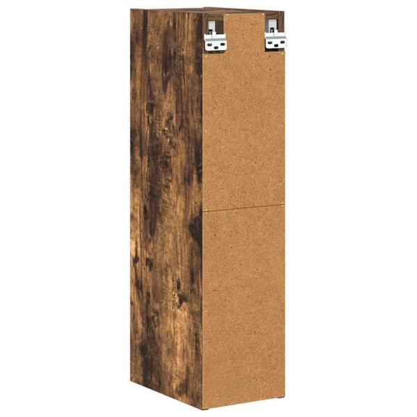 Hängeschrank mit Regal Riga Geräucherte Eiche 20 x 29,5 x 80 cm