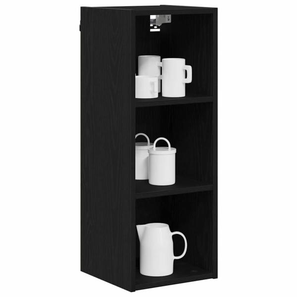 Hängeschrank Riga Schwarz Eichen-Optik 30 x 29,5 x 80 cm