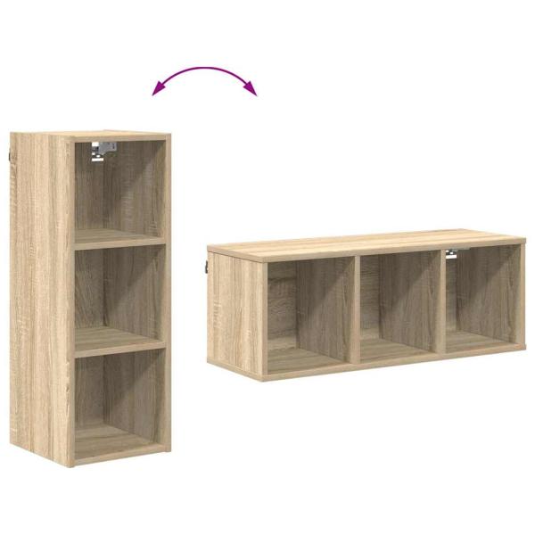 Hängeschrank Riga Sonoma-Eiche 30 x 29,5 x 80 cm Holzwerkstoff