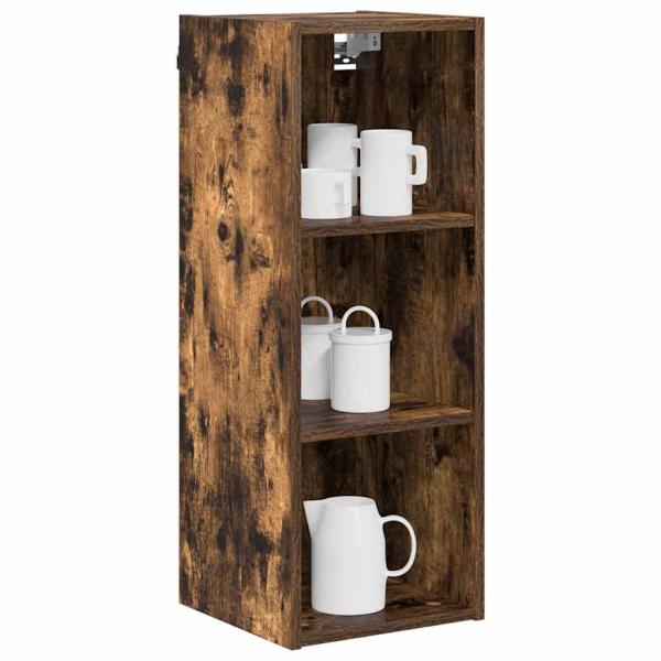 Hängeschrank mit Regal Riga Geräucherte Eiche 30 x 29,5 x 80 cm