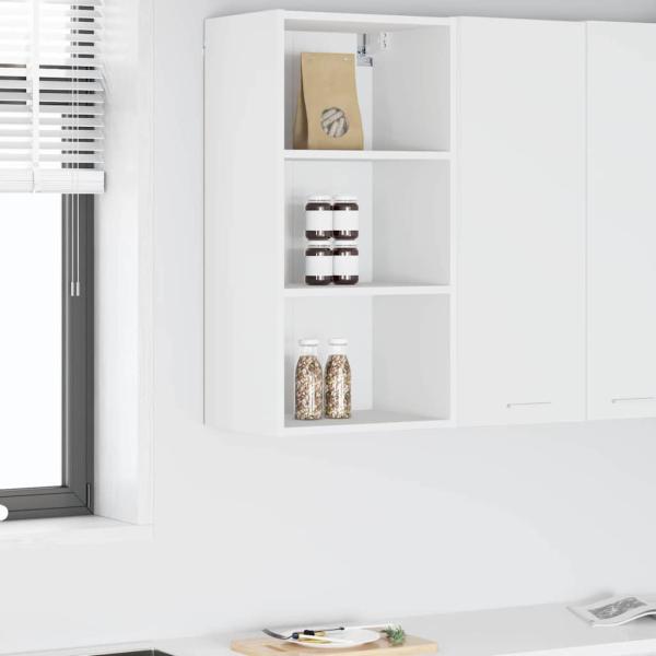 ARDEBO.de - Hängeschrank Riga Weiß 40 x 29,5 x 80 cm Holzwerkstoff