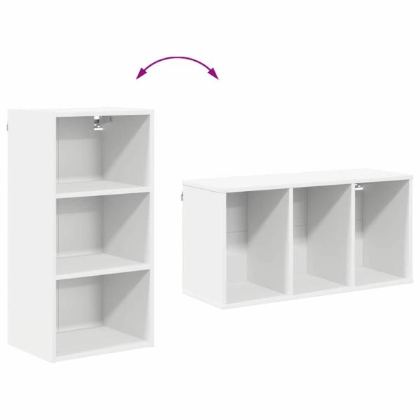 Hängeschrank Riga Weiß 40 x 29,5 x 80 cm Holzwerkstoff