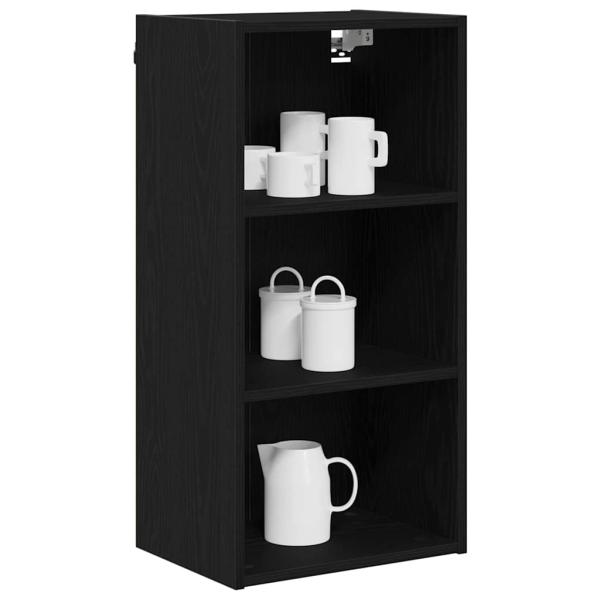 Hängeschrank Riga Schwarz Eichen-Optik 40 x 29,5 x 80 cm