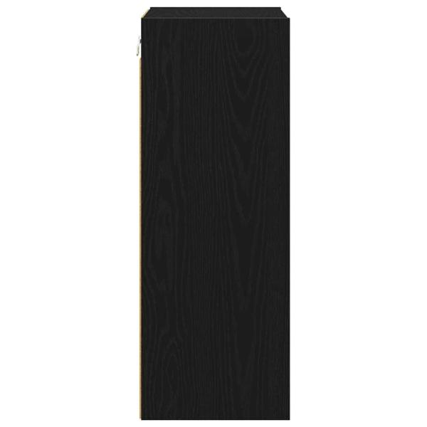 Hängeschrank Riga Schwarz Eichen-Optik 40 x 29,5 x 80 cm