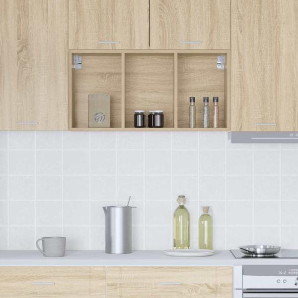 Hängeschrank Riga Sonoma-Eiche 40 x 29,5 x 80 cm Holzwerkstoff