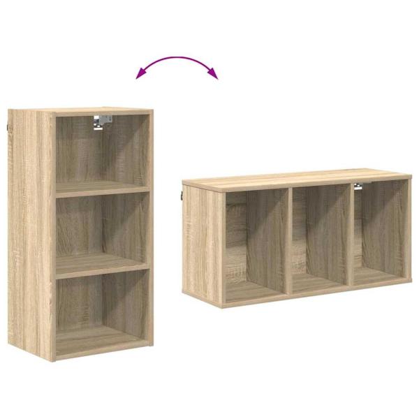 Hängeschrank Riga Sonoma-Eiche 40 x 29,5 x 80 cm Holzwerkstoff