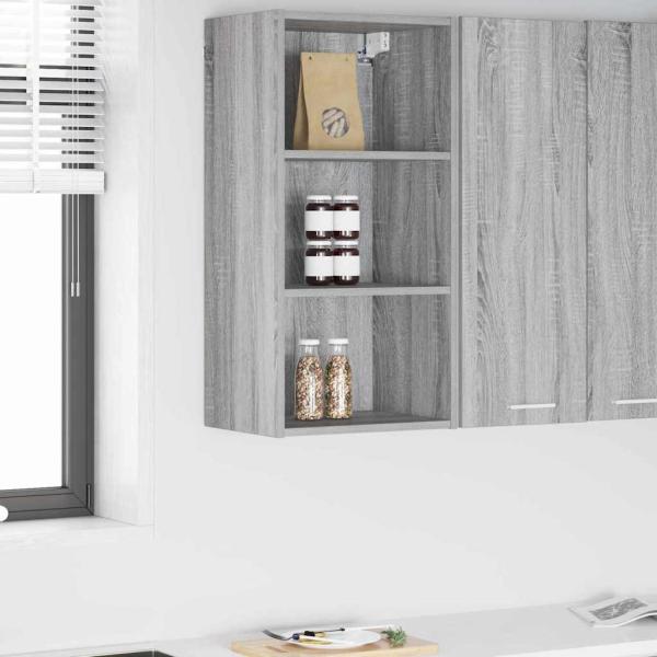 ARDEBO.de - Hängeschrank Riga Graues Sonoma 40 x 29,5 x 80 cm Holzwerkstoff