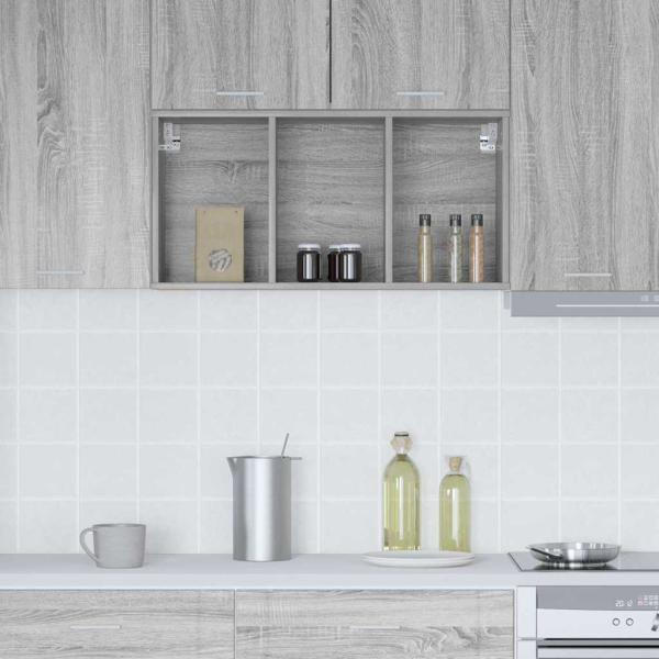 Hängeschrank Riga Graues Sonoma 40 x 29,5 x 80 cm Holzwerkstoff