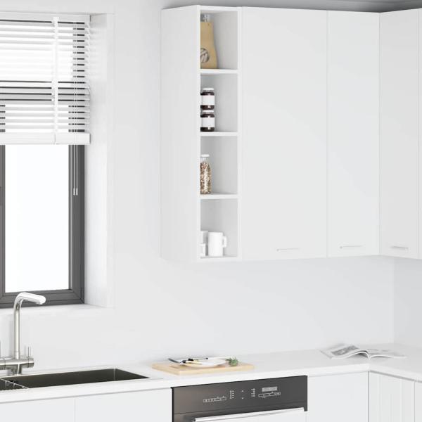 ARDEBO.de - Hängeschrank Riga Weiß 20 x 29,5 x 100 cm Holzwerkstoff