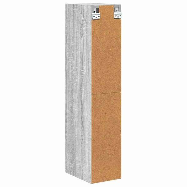 Hängeschrank mit Regal Riga Graues Sonoma 20 x 29,5 x 100 cm