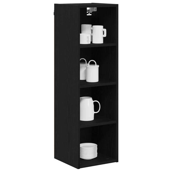 Hängeschrank Riga Schwarz Eichen-Optik 30 x 29,5 x 100 cm