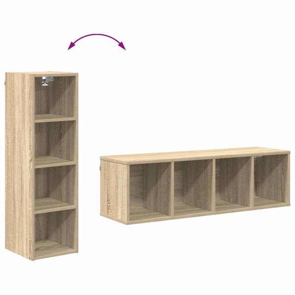 Hängeschrank Riga Sonoma-Eiche 30 x 29,5 x 100 cm Holzwerkstoff