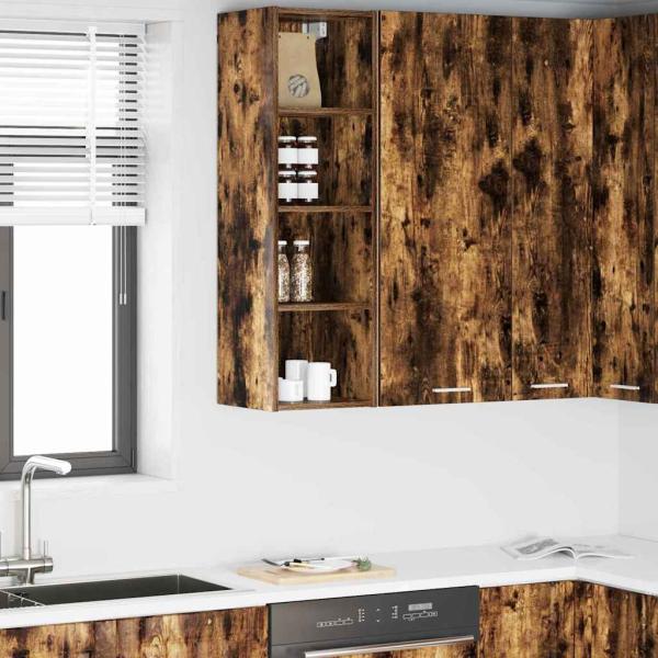 ARDEBO.de - Hängeschrank Riga Geräucherte Eiche 30 x 29,5 x 100 cm