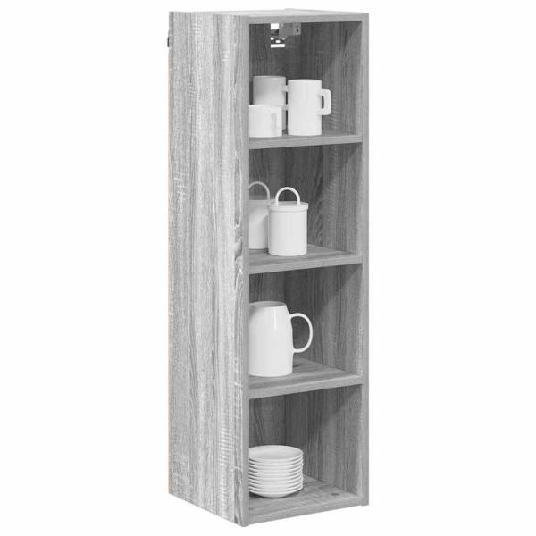 Hängeschrank mit Regal Riga Graues Sonoma 30 x 29,5 x 100 cm
