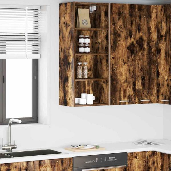 ARDEBO.de - Hängeschrank Riga Geräucherte Eiche 40 x 29,5 x 100 cm