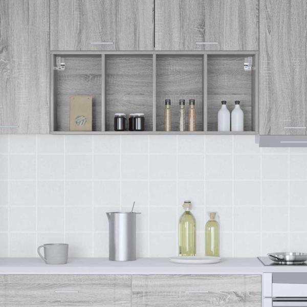 Hängeschrank Sonoma-Grau 40 x 29,5 x 100 cm Holzwerkstoff