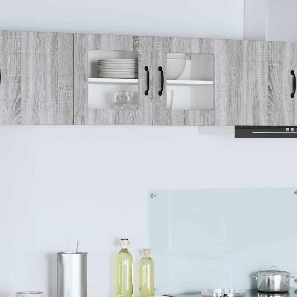 ARDEBO.de - Küchenhängeschrank Graues Sonoma 80 x 31 x 40 cm Holzwerkstoff