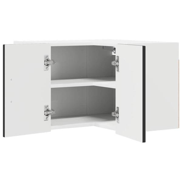 Küchenhängeschrank Schwarz 57 x 57 x 40 cm Holzwerkstoff