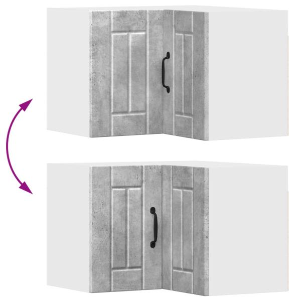 Küchenhängeschrank Beton Grau 57 x 57 x 40 cm Holzwerkstoff