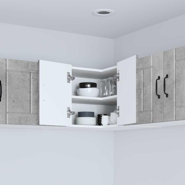 Küchenhängeschrank Beton Grau 57 x 57 x 40 cm Holzwerkstoff