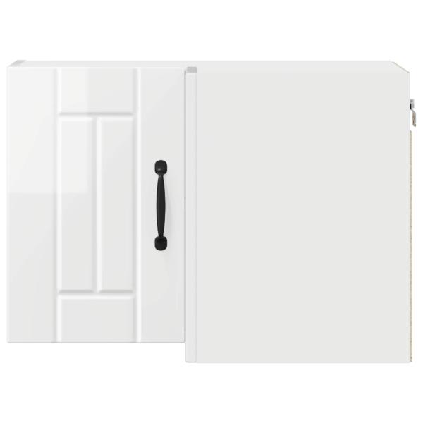 Küchenhängeschrank Hochglanz Weiß 57 x 57 x 40 cm Holzwerkstoff