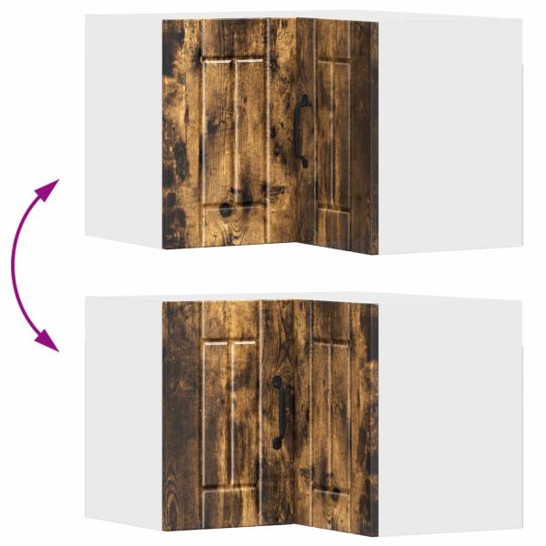 Küchenhängeschrank mit Regal Geräucherte Eiche 57 x 57 x 40 cm